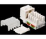 Модуль Keystone, RJ45, неэкранированный, кат.5E, без шторки, 90 градусов, цвет: белый