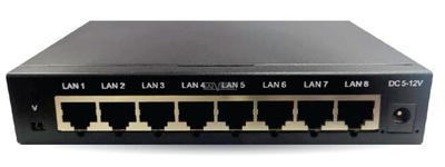 Сетевой коммутатор 8 портов  100Mbps Ethernet