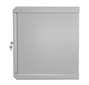 Hyperline TWL-0930-SD-RAL7035 Шкаф настенный 19-дюймовый (19"), 9U, 500x600х300мм, металлическая перфорированная дверь, несъемные стенки, 1 пара профилей, цвет серый (RAL 7035) (собранный)