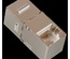 Повторитель портов RJ45, экранированный, кат.6, формата Keystone, 90 градусов