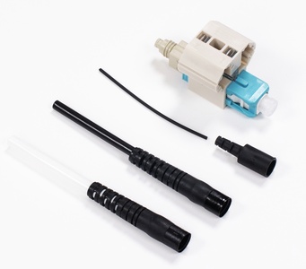 Соединитель LazrSPEED® Fiber Qwik II-SC Connector™ MM, для быстрой установки на кабель: 0.25/0.9/2/3 мм, цвет: бирюзовый