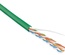 Hyperline UUTP4-C5E-S24-IN-PVC-GN-100 (100 м) Кабель витая пара, неэкранированная U/UTP, Cat.5e, 4 пары (24 AWG), одножильный (solid), PVC, -20°C – +75°C, зеленый - гарантия: 15 лет компонентная, 25 лет системная