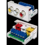 Вставка Mosaic 22.5x45 3xRCA Composite Video & Stereo Audio, цвет: белый
