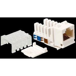 Модуль Keystone, RJ45, неэкранированный, кат.5E, без шторки, 90 градусов, цвет: белый