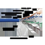 Кабель LANMASTER FTP, 4 пары, кат. 6, с перегородкой, 250Mhz, LSZH, оранжевый, 305 м
