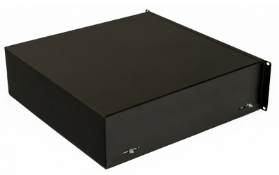 Hyperline TDR3-3U-460-RAL9004 Полка (ящик) для документов 3U, 133х483х460мм (ВхШхГ), цвет черный (RAL 9004)