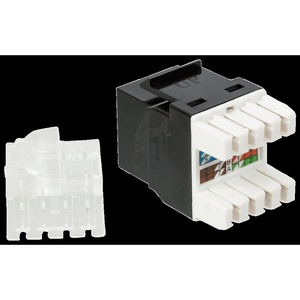 Модуль Keystone, RJ45, неэкранированный, кат.5E, со встроенной шторкой, 180 градусов, оранжевый