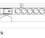 Hyperline SHT19-6SH-B-2.5EU Блок розеток для 19" шкафов, горизонтальный, 6 розеток Schuko, автоматический выключатель, кабель питания 2.5м (3х1.5мм2) с вилкой Schuko 16A, 250В, 482.6x44.4x44.4мм (ШхГхВ), корпус алюминий