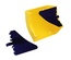 Угол вертикальный вверх пластикового лотка FiberGuide® 51х152 с крышкой, угол: 45, цвет: жёлтый