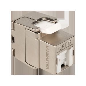 Модуль Keystone ToolLess, RJ45, экранированный, кат.6, со встроенной шторкой, 180 градусов
