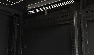 Hyperline TTB-2281-AS-RAL9004 Шкаф напольный 19-дюймовый, 22U, 1100x800х1000 мм (ВхШхГ), передняя дверь стеклянная, задняя дверь сплошная, ручка с замком, 2 вертикальных кабельных органайзера, цвет черный (RAL 9004) (разобранный)
