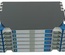Шасси FACT™ Patch-Only 144 SC/APC SM с 10 поддонами, организация кабеля: left/right routing, цвет: серый, высота: 6E=4.2RU