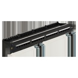 Патч-панель 19", 24 порта RJ45, неэкранированная, кат.6A, 1U, с задним органайзером с фиксаторами кабеля