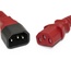 Hyperline PWC-IEC13-IEC14-1.8-RD Кабель питания монитор-компьютер IEC 320 C13 - IEC 320 C14 (3x0.75), 10A, прямая вилка, 1.8м, цвет красный (ПВС-АП-3*0,75-250-C13C14-10-1,8 ГОСТ 30851.1-2002 (МЭК 60320-1:1994))