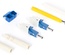 Соединитель TeraSPEED® Pre-Radiused LC Duplex Connector SM для волокна 1.6 mm, цвет: синий