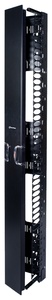 Комплект стойки вертикального кабельного органайзера однстороннего с дверцами; высота мм: 2134; ширина мм: 254; цвет: чёрный