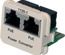 Адаптерная вставка AMP CO™ Plus 2xRJ45 Cat.6 POE Converter B->A Fast Ethernet, цвет: миндальный (RAL 9013)