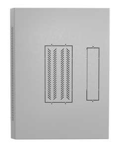 Hyperline TWL-0645-SR-RAL7035 Шкаф настенный 19-дюймовый (19"), 6U, 367x600х450мм, металлическая дверь, несъемные стенки, 1 пара профилей, цвет серый (RAL 7035) (собранный)