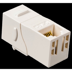 Повторитель портов RJ45, неэкранированный, кат.5E, формата Keystone, 90 градусов, цвет: белый