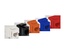 Модуль Keystone, RJ45, неэкранированный, кат.6, без шторки, 180 градусов, красный