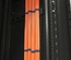 Hyperline CDV-150x9-47U-RAL9005 Перфорированный вертикальный кабельный органайзер-лоток 150х9 мм, высотой 2090 мм, для шкафа высотой 47U, черный