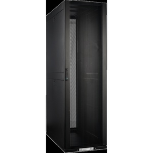 Шкаф LANMASTER DCS 48U 600x1200 мм, с перфорированными дверьми, без боковых панелей, черный