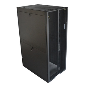 Шкаф LANMASTER DCS 48U 800x1200 мм, с перфорированными дверьми, без боковых панелей, черный