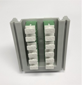 Комплект для герметизации кабельного ввода в бокс BUD c 12 адаптерами SC/APC 8°, цвет: зелёный