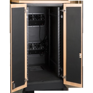 Шкаф LANMASTER SOUNDPROOF звукоизолированный 18U 750x1130 мм, отделка под дерево, цвет лиственница