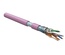 Hyperline FUTP4-C5E-S24-IN-LSZH-PK-305 (305 м) Кабель витая пара F/UTP, Cat.5e, 4 пары (24 AWG), одножильный(solid), экран - фольга, LSZH, нг(А)-HF, –20°C – +75°C, розовый - гарантия:15 лет компонентная, 25 лет системная