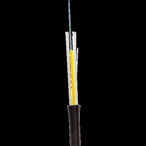 ВО кабель универсальный FTTH Drop, плоский, FRP, нг(А)-HF, 4 волокна, OS2 Ultra, черный