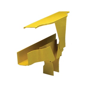 Опуск-вставка FiberGuide® Downspout 51х51, с крышкой, для лотков типоразмеров 50x50, цвет: жёлтый