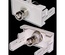 Вставка Mosaic 22.5x45 с BNC-адаптером BC-009, цвет: белый
