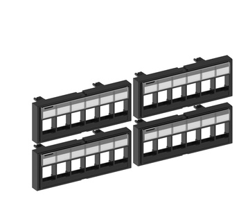 Комплект из 4 модулей для неэкранированных гнёзд SL к панели 760238657