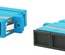 Hyperline FA-P11Z-DSC/DSC-N/BK-BL Оптический проходной соединитель SC-SC, SM, duplex, корпус пластиковый, синий, черные колпачки