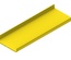 Прямая секция пластикового лотка FiberGuide® 102х610, цвет: жёлтый, длина: 3048