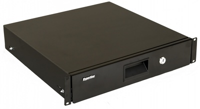 Hyperline TDR3-2U-460-RAL9004 Полка (ящик) для документов 2U, 88х483х460мм (ВхШхГ), цвет черный (RAL 9004)
