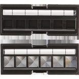 Адаптерная планка 6 x Keystone RJ45 (без модулей), неэкранированная, со шторками