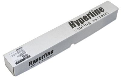 Hyperline SHE19-9SH-CB Блок розеток для 19" шкафов, горизонтальный, 9 розеток Schuko, без кабеля питания, клеммная колодка 16A, 250В, 482.6x44.4x44.4мм (ШхГхВ), корпус алюминий, черный