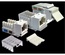 Модуль Keystone, RJ45, неэкранированный, кат.6, со встроенной шторкой, 90 градусов, цвет: белый