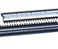 Hyperline PP3-19-24-8P8C-C6-110D Коммутационная панель 19", 1U, 24 порта RJ45, категория 6, Dual IDC, ROHS, цвет черный (задний кабельный органайзер в комплекте)