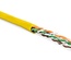 Hyperline UUTP4-C6-P24-NCR-IN-PVC-YL-100 (100 м) Кабель витая пара, неэкранированная U/UTP, категория 6, 4 пары (24 AWG), многожильный (patсh), без разделителя, PVC, нг(А)-HF, –5°C–+60°C, желтый