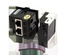 Конвертор RJ45-HDMI, приемник + блок питания, формата Mosaic, 45x45мм + 22.5х45мм, белые