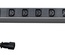 Hyperline SHT19-6IEC-S-2.5IEC Блок розеток для 19" шкафов, горизонтальный, 6 розеток IEC320 C13, выключатель с подсветкой, кабель питания 2.5м (3х1.0мм2) с вилкой IEC320 C14 10A, 250В, 482.6x44.4x44.4мм (ШхГхВ), корпус алюминий