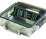 Зональная коробка 610mm x 610mm h=178 mm для установки под фальшполом с направляющими для установки панелей 2х3RU, материал: алюминий, цвет: серебряный