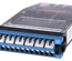Кассета G2 OS2 12хLC Duplex с держателем сплайсов, с ленточными (ribbon) пигтейлами, шторки: да, цвет: синий