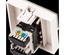 Вставка Mosaic 45x45, RJ-45 UTP, кат.5e, со шторкой и увеличенным окном маркировки, цвет: белый