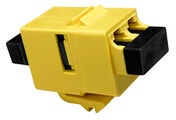 Вставка SL-типа: соединитель LC Duplex SECURE - LC Duplex стандарт, Тип: SM/MM, цвет: жёлтый