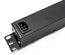Hyperline SHE19-6SH-S-IEC Блок розеток для 19" шкафов, горизонтальный, горизонтальный, 6 розеток Schuko, выключатель с подстветкой, без кабеля питания, входной разъем IEC320 C14 10А, 250В, 482.6х44.4х44.4мм (ШхГхВ), корпус алюминий, черный