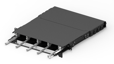Модульная выдвижная коммутационная панель SYSTIMAX® CHD, до 12 модулей CHD ULL (до 72 LC Duplex или MPO), Высота: 1RU, цвет: чёрный